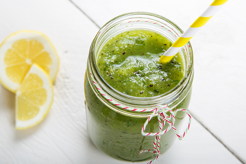 Grüner Smoothie City Dog