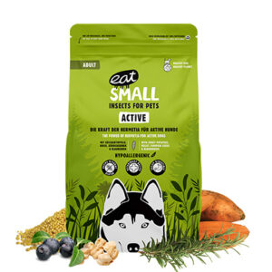Trockenfutter mit Insektenprotein